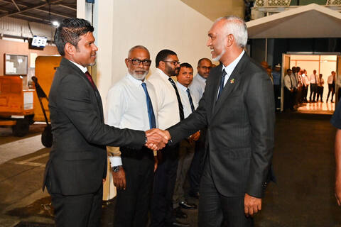 އިންޑިއާ ދަތުރުފުޅު ނިންމާލައްވާ ރައީސް މާލެ ވަޑައިގެންފި