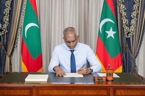 ބޭރުގެ އެއްވެސް އަސްކަރީ ބޭނުމަކަށް ނުވަތަ ހަނގުރާމައަކަށް ރާއްޖޭގެ ފަސްގަނޑުން ޖާގައެއް ނުދޭނަން: ރައީސް