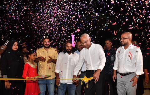 އައްޑޫ ސިޓީ ފޭދޫގައި ގާއިމްކޮށްފައިވާ އެމްޑީޕީ ޖަގަހަ ރައީސް ހުޅުވައިދެއްވައިފި