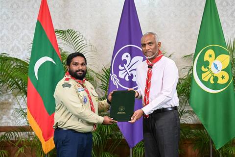ސްކައުޓްގެ ތަރުބިއްޔަތަކީ ގައުމީ ހިދުމަތުގެ ވަރުގަދަ ބިންގަލެއް: ރައީސް މުއިއްޒު