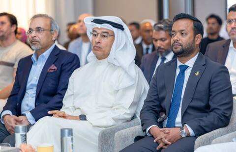 ރަސްމާލޭގެ 20 ބިލިއަން ޑޮލަރުގެ މަޝްރޫޢު ހިންގާ އީގަލް ހިލްސްގެ ޗެއާމަން އަލާއްބާރު ރާއްޖެ ވަޑައިގެންފި